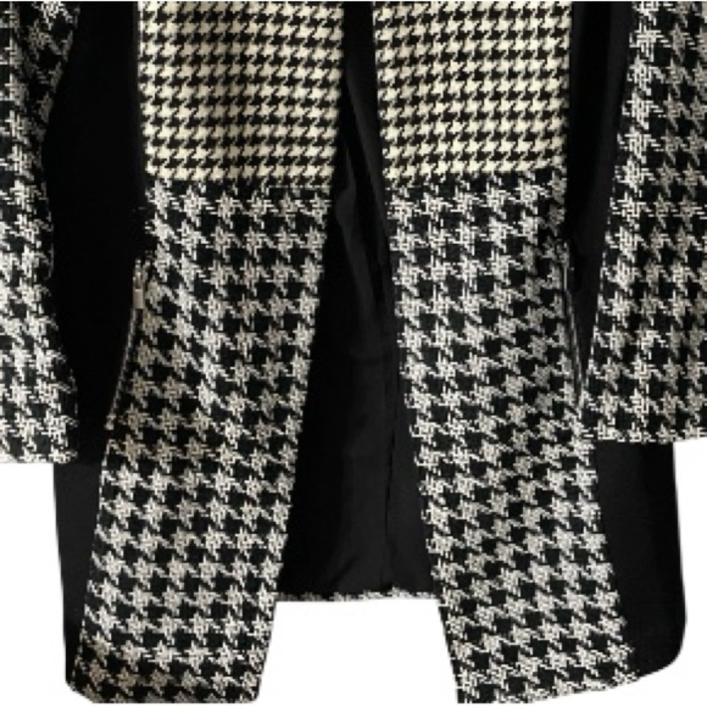 Chico’s Houndstooth Blazer, Jacket, Shacket, Coat, Plaid, Sz M, 8/10, Chico’s 1 - Picture 7 of 13